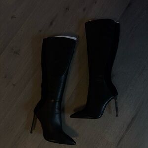 Aldo Black Heeled Boots Sleek and Stylish